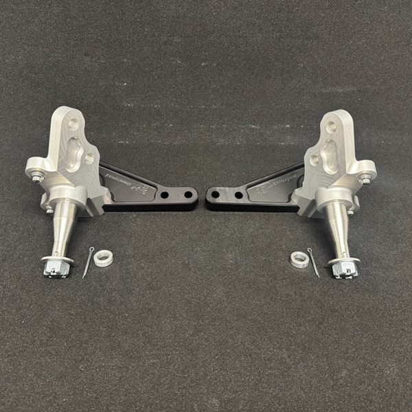 BILLET Alum. Spindles / Stock-Type V8 Brakes (79-93 Mustang
