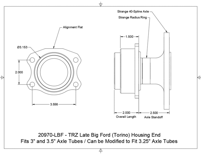thumbnail interactive-video image 1 of Factory Ford 9-Inch Cut-Off Housing Ends - Big Ford Torino, Late Model New Style 3/8 - F9-torino 1 of 5
